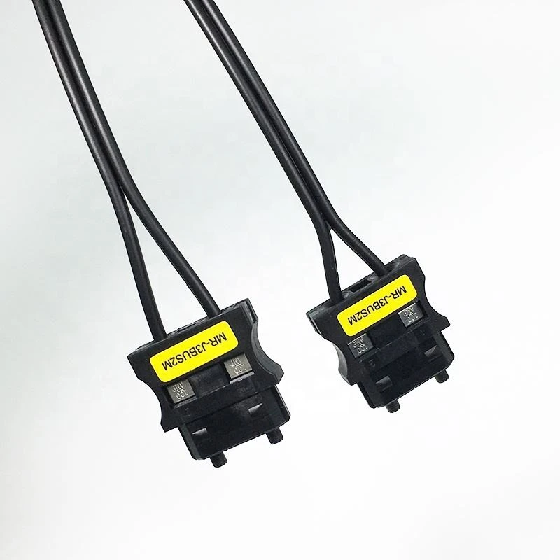 MR-J3BUS Servo Fiber Optic Jumper Cable, 1.0mm Core, OD 2.2mm×2